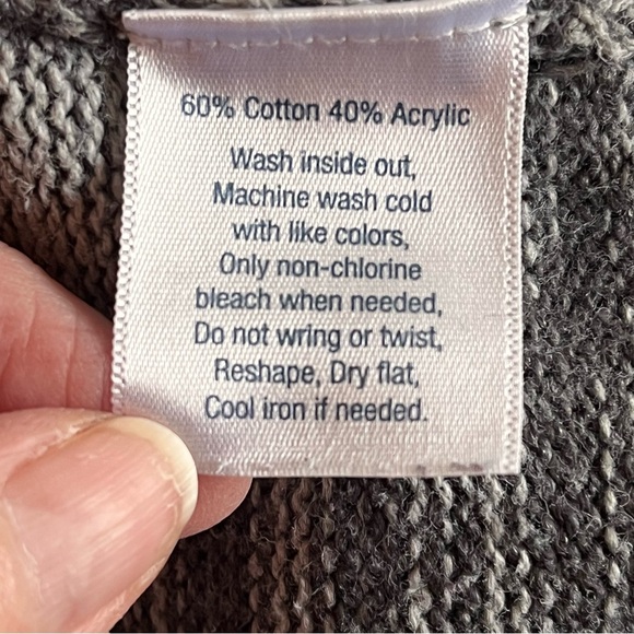 Urban Pipeline Large Cotton Blend Longsleeve Sweater Blue/Grey & Accent Pattern - Picture 15 of 15